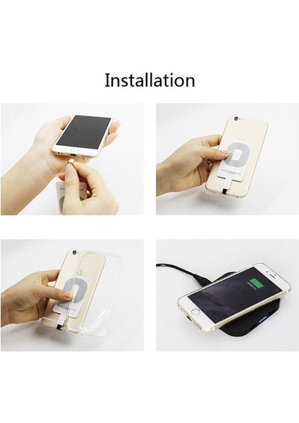 2021 Kablosuz Şarj Adaptörü Desteği Mikro USB Tip C Qi Kablosuz Şarj Aleti Pedi Dock Konnektörü IPhone Android Telefon Alıcısı (Yurt Dışından) indirimleri