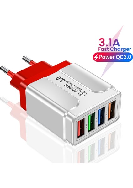 USB Şarj Aleti Hızlı Şarj 3.0 4.0 Bağlantı Noktası Hızlı Şarj Duvar Adaptörü iPhone 12 11 x Xiaomi Samsung Cep Telefonu Şarj Cihazı Qc 3.0 (Yurt Dışından)