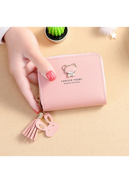 Yeni Kadın Cüzdan Kısa Tarzı Karikatür Sevimli Ayı Cüzdan Bozuk Para Çantaları Çanta Kız Küçük Bayan Cüzdan Kredi Kartı Tutucusu Bolsa (Yurt Dışından) fırsatları