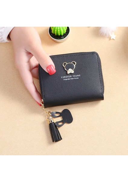 Yeni Kadın Cüzdan Kısa Tarzı Karikatür Sevimli Ayı Cüzdan Bozuk Para Çantaları Çanta Kız Küçük Bayan Cüzdan Kredi Kartı Tutucusu Bolsa (Yurt Dışından) indirimleri