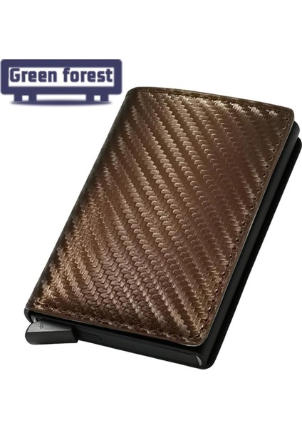 Yeşil Orman Erkek Cüzdan Çoklu Yuvaları Erkek Iş Cüzdan Not Tutucu (Yurt Dışından)