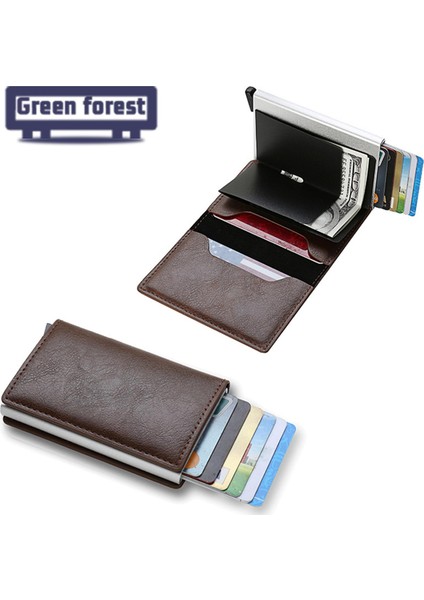 Yeşil Orman Erkek Cüzdan Çoklu Yuvaları Erkek Iş Cüzdan Not Tutucu (Yurt Dışından) modelleri