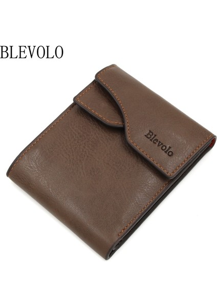 Blevolo Yeni Varış Erkek Cüzdan Pu Deri Cüzdan Tasarımcısı Kısa Cüzdan Kart Çanta Yüksek Kaliteli Para Çanta Para Tutucu Erkek Çanta (Yurt Dışından)