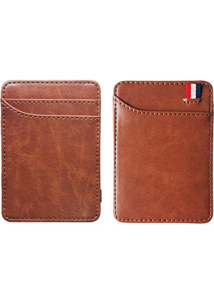 Yeni Moda Katı Mini Deri Sihirli Cüzdan Erkekler Küçük Para Klipleri Banka Kredi Kartı Çanta Kımlık Nakit Tutucu Adam Için (Yurt Dışından)