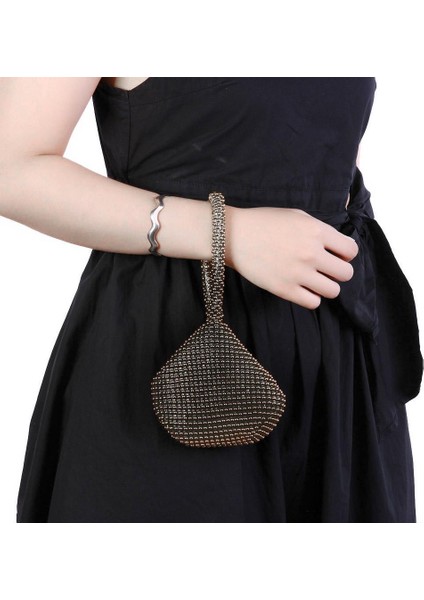 Taşınabilir Elmas Taklidi Bayan Cüzdanı Moda Kadın Metal Akşam El Çantası Zarif Tasarım Mini Düğün Çanta Çanta (Yurt Dışından) modelleri