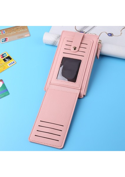 Kadın Çanta Fermuar Mini Pu Debriyaj Çanta Para Kredi Kartı Tutucu Moda Klasik Düz Renk Rahat Seyahat Çoklu Kart Pozisyonu (Yurt Dışından) indirimleri