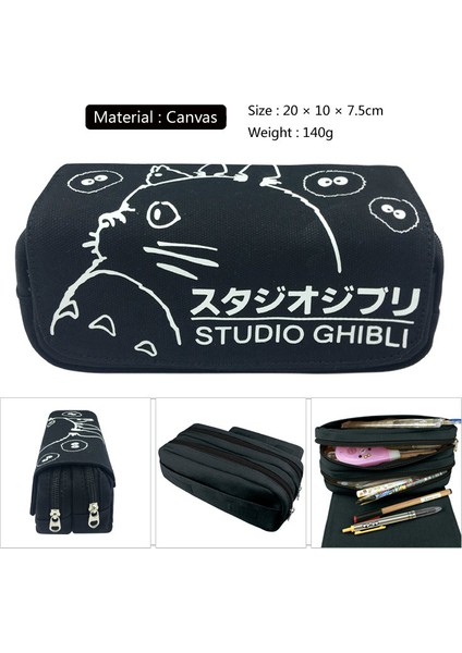 Totoro Kedi Hiçbir Yüz Adam Anime Kalem Kutusu Cüzdan Çanta Fermuarlar Okul Malzemeleri Kırtasiye Erkek Kız Hediyeler (Yurt Dışından) fiyatları