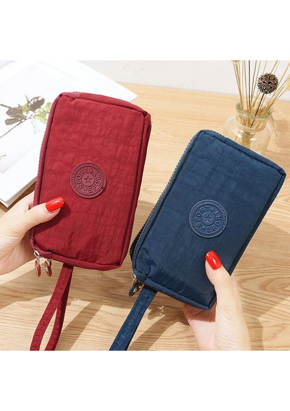 Yeni Kadın Cüzdan Bayan Kanvas Debriyaj Para Telefon Kart Tutucu Çanta Uzun Çanta Cüzdan Yüksek Kaliteli Akşam Çanta (Yurt Dışından)