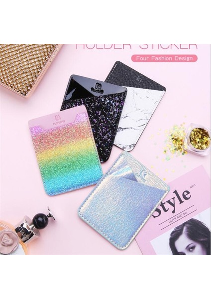 1 Adet Yapışkanlı Etiket Telefon Cebi Cep Telefonu Kart Üzerinde Sopa Cüzdan Esnek Kredi Kartları Kimlik Kartı Tutucu Kılıfı Kol (Yurt Dışından) fiyatları