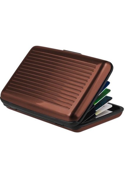 Erkekler Iş Kimlik Kredi Kartları Alüminyum Metal Su Geçirmez Cüzdan Anti-Manyetik Banka Kartı Kutusu Ofis Okul Aksesuarları (Yurt Dışından) modelleri