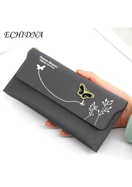 Echıdna Kadın Cüzdan Düğme Kapatma Peluş Top Çok Fonksiyonlu Kadın Çanta (Yurt Dışından) fiyatları