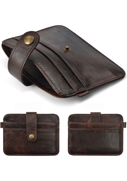 100% Dana Derisi Ince Kredi Kartı Tutucu Mini Cüzdan Anahtar Tutucu Banka Kredi Kartı Durumda Çanta Küçük Nakit Çanta Klip Cep (Yurt Dışından) modelleri