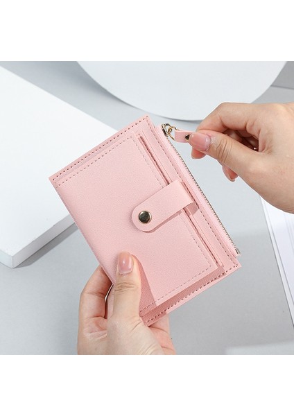 Pu Deri Kadın Kısa Cüzdan Moda Sevimli Küçük Çanta Fermuar Cüzdan Kart Sahibinin Nakit Klip Debriyaj (Yurt Dışından) indirimleri