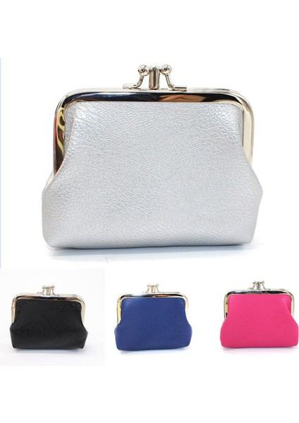 2020 Mini Katı Pu Toka Cüzdan Çanta Bozuk Para Cüzdanı Kızlar Değişim Kılıfı Anahtarlık Kızlar Debriyaj Çile Çanta Taşınabilir Para Çantası (Yurt Dışından)