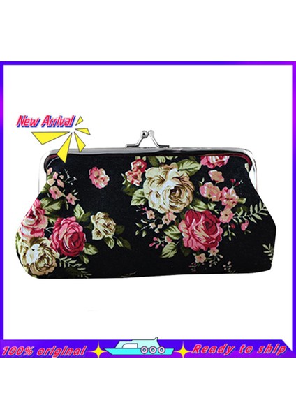 Trendygirl Kadın Bozuk Para Cüzdanı Para Çantası Kılıf Cüzdan Tuşları Kart Kılıfı Büyük Çiçek Desen Çile Cüzdan Kadınlar Için (Yurt Dışından)