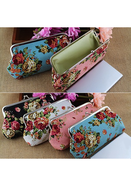 Trendygirl Kadın Bozuk Para Cüzdanı Para Çantası Kılıf Cüzdan Tuşları Kart Kılıfı Büyük Çiçek Desen Çile Cüzdan Kadınlar Için (Yurt Dışından) fırsatları