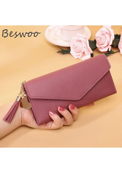 Kadın Cüzdan 2021 Yeni Kısa Uzun Püskül Kolye Cüzdan Çantalar Debriyaj Para Çantası Sevimli Para Cüzdan El Kimlik Kartı Sahipleri Debriyaj (Yurt Dışından)