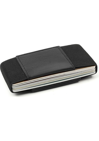 Minimalist Ince Cüzdan Airtag Kılıf ile Kredi Kımlık Kartı Tutucu Elastik Küçük Cüzdan Anahtar Çanta 10 Kart Sahipleri Erkek Kadın Mini Çanta (Yurt Dışından)
