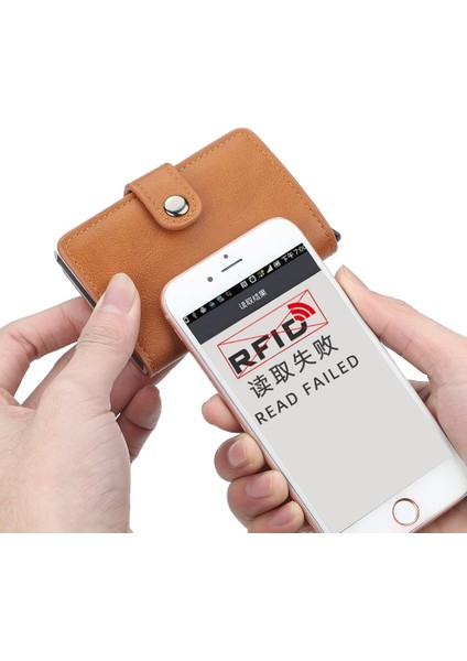 Rfid Engelleme Koruması Erkek Kimliği Kredi Kartı Tutucu Cüzdan Deri Metal Alüminyum Iş Bankası Kartı Kılıfı Kredi Kartı Kart Sahibi (Yurt Dışından) modelleri