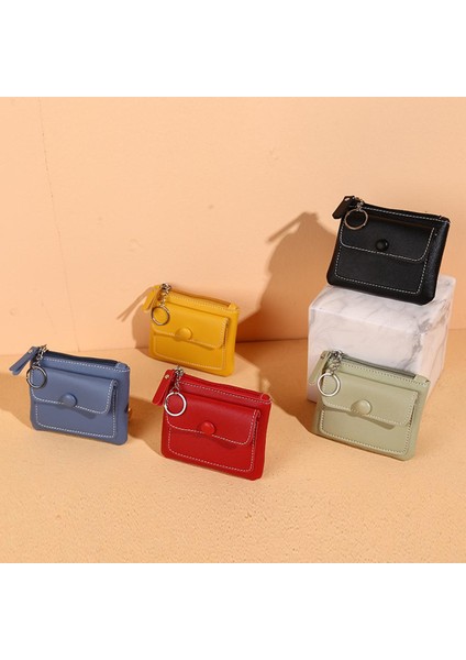 Kadın Küçük Bozuk Para Cüzdanı Çanta Cüzdan Değişim Çantalar Fermuar Para Çantaları Çocuk Mini Cüzdan Deri Anahtarlık Debriyaj Kılıfı Cartera (Yurt Dışından)