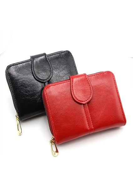 Kadın Deri Cüzdan Kredi Kartı Kadın Bozuk Para Cüzdanı Moda El Çantası Fermuarlı Küçük Cüzdan Kadın Cüzdan Cartera Mujer (Yurt Dışından) fırsatları