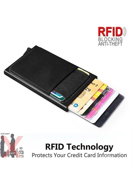 Erkekler Iş Alüminyum Nakit Kimlik Kartı Tutucu Rfıd Engelleme Ince Metal Cüzdan Bozuk Para Cüzdanı Kart Durumda Kredi Kartı Cüzdanı Rfid Cüzdan (Yurt Dışından) fiyatları