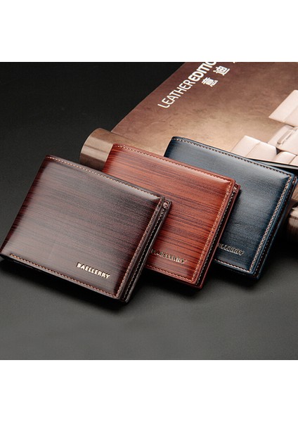 Erkek Deri Bifold Para Kartlıklı Cüzdan Para Çantası Uzun Çanta Debriyaj Cep (Yurt Dışından)