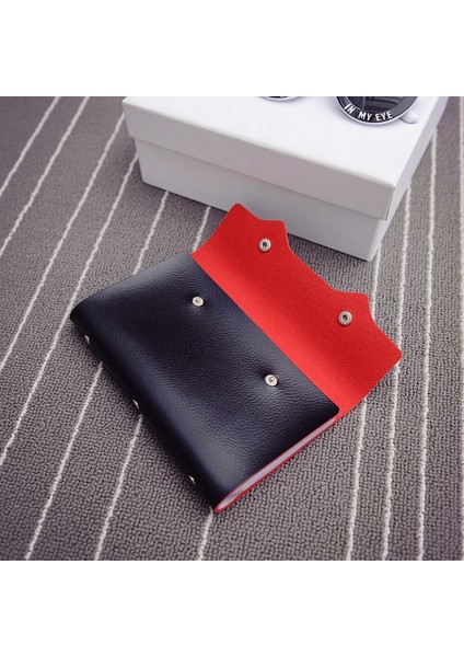 Purdored 1 Adet 108 Yuvaları Kart Tutucu Pu Deri Kartvizit Kılıfı Fonksiyonlu Çanta Minimalist Cüzdan Kımlık Kartı Çantası Tarjetero Hombre (Yurt Dışından)