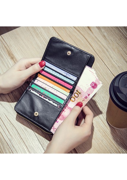 Kadın Cüzdan Fermuar Çile Sevimli Cüzdan Öğrenci Küçük Pu Cüzdan Bozuk Para Cüzdanı Moda Kadın Kart Çantası Kadınlar Için (Yurt Dışından) indirimleri