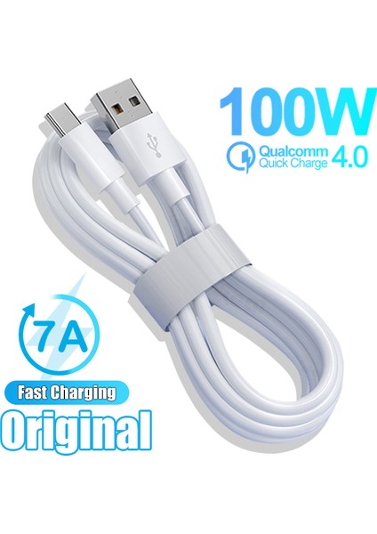 Orijinal USB C Tipi Kablo Xiaomi Redmi Için Not 11 Samsung S22 Ultra Huawei P30 Pro Hızlı Şarj Şarj Aleti Kablosu Aksesuarları (Yurt Dışından)