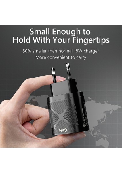 Orijinal 65 W Gan Hızlı Şarj Adaptörü MacBook Dizüstü Hava Pro Tip C Pd Hızlı Şarj iPhone 13 Için Huawei Xiaomi USB Şarj Aleti (Yurt Dışından) modelleri