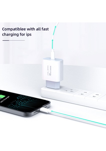 Hızlı Şarj Cihazı Pd 20W Adaptör iPhone 12 Telefon Şarj Cihazı USB Type-C Bağlantı Noktası Hızlı Şarj Kafası Aşırı Yük Koruması (Yurt Dışından) indirimleri