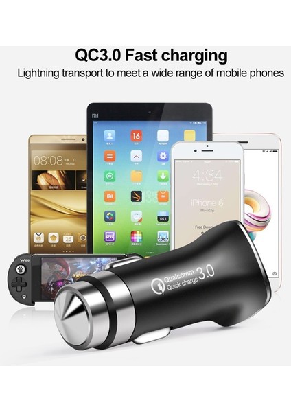 Hızlı 12V Araba Şarjı Hızlı Şarj Qc3.0 5 9 12 V 2A USB Adaptörü Araç Şarjı Telefon Seyahat Şarj Cihazı Samsung Xiaomi Huawei Için (Yurt Dışından) modelleri
