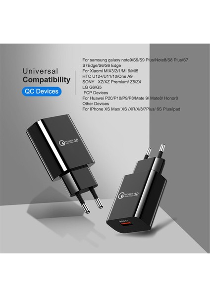 3A Qc3.0 Hızlı Şarj Cihazı 18 USB Şarj Aleti Hızlı Şarj 3.0 Telefon Şarj Cihazı iPhone Için Huawei Samsung Xiaomi Redmi Için Ab Abd Tak (Yurt Dışından) fırsatları