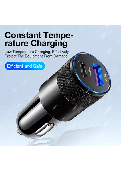 iPhone 12 11 Tip C Telefon Şarj Cihazı USB C Araç Şarj Cihazı Hızlı Şarj 4.0 3.0 Tüm Akıllı Telefonlar Için Hızlı Şarj (Yurt Dışından) fiyatları