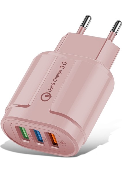 USB Şarj Aleti Hızlı Şarj 2A 3 Port Cep Telefonu Şarj Cihazları iPhone Samsung Xiaomi Huawei Için Hızlı Şarj Tablet Duvar Adaptörü (Yurt Dışından) modelleri
