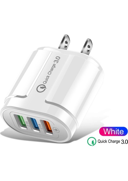 USB Şarj Aleti Hızlı Şarj 2A 3 Port Cep Telefonu Şarj Cihazları iPhone Samsung Xiaomi Huawei Için Hızlı Şarj Tablet Duvar Adaptörü (Yurt Dışından) indirimleri