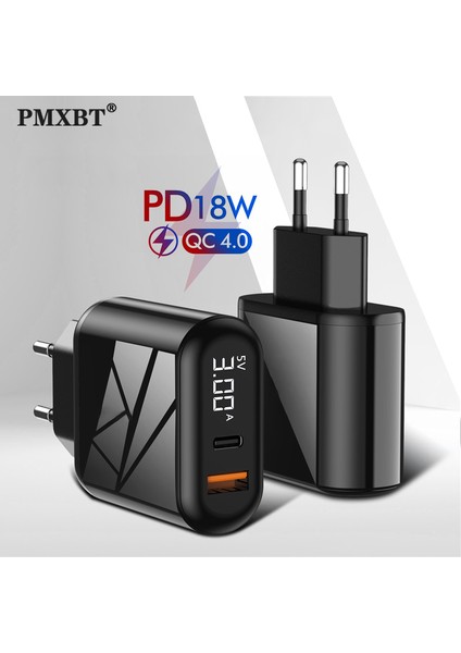 Hızlı Şarj 4.0 3.0 18W USB Tip C Pd Hızlı Şarj Cihazı Ab Tak Seyahat Adaptörü Şarj Cihazı Samsung Huawei P40 Xiaomi Mi 9 Pd Şarj Cihazı (Yurt Dışından)
