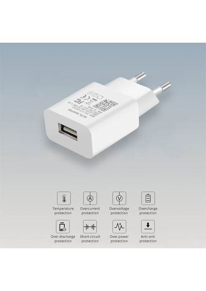 USB Şarj Aleti 5V 2A Evrensel Taşınabilir Seyahat Duvar Adaptörü Huawei Onur Için 9A 9c 9s 8A 8s 8x 8c 7A 7c 7s 1m Mikro USB Kablosu (Yurt Dışından) fiyatları