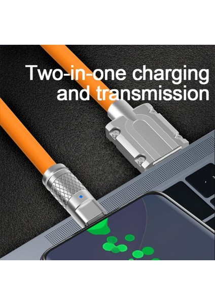 Ryra 120 W 6A Süper Hızlı Şarj Sıvı Silikon Kablo Tip-C Şarj Veri Kablosu Xiaomi Huawei Samsung Için USB Kalın Veri Hattı 1 M (Yurt Dışından) indirimleri