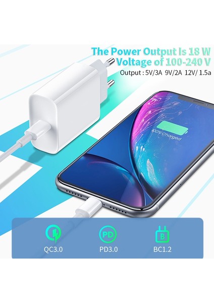 Hızlı Şarj 4,0 3,0 Qc Pd Şarj Cihazı 18W Qc 4.0 Qc 3.0 USB Tip C Ab Abd Ingiltere iPhone 11 Pro Için Duvar Şarj Cihazı Xiaomi Samsung Pd Şarj Cihazı (Yurt Dışından) indirimleri