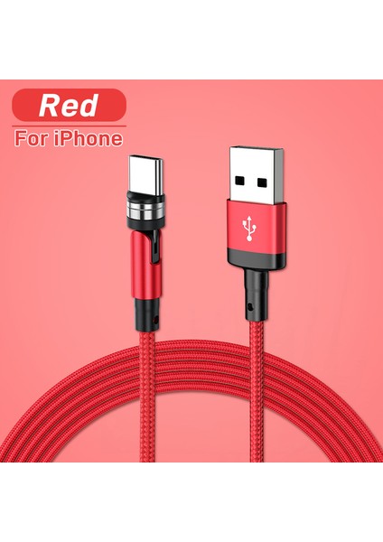 Manyetik Kablo 3A Hızlı Şarj Mikro USB Tip C iPhone Xiaomi 540 Döndür Mıknatıs Şarj Cihazı USB Kablosu Kablosu (Yurt Dışından) indirimleri