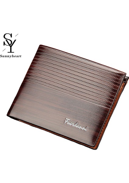 Sunnyheart Erkek Kredi Kartı Cüzdanı Kısa Stil Kabartma Alfabe Cüzdan Çanta (Yurt Dışından) fiyatları