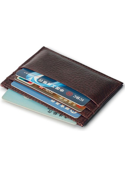 Microgood Erkek Ince Kredi Kartı Tutucu Suni Deri Cüzdan Para Harçlık Çanta Çanta (Yurt Dışından) fırsatları