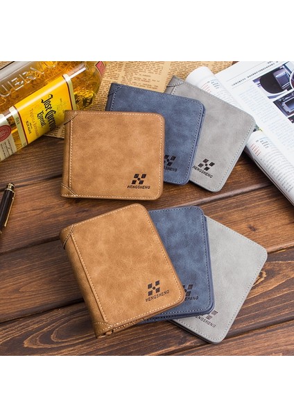 Lüks Marka 2022 Erkek Kısa Buzlu Deri Cüzdan Üç Katlı Kredi Kartı Tutucu Vintage Debriyaj Bozuk Para Cüzdanı Erkek Ince Para Çantası (Yurt Dışından) fiyatları