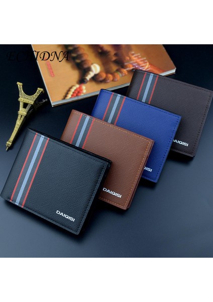 Echıdna Erkek Cüzdan Su Geçirmez Basit Stil Gündelik Ikiye Katlanmış Erkek Kart Cüzdanı (Yurt Dışından) fırsatları