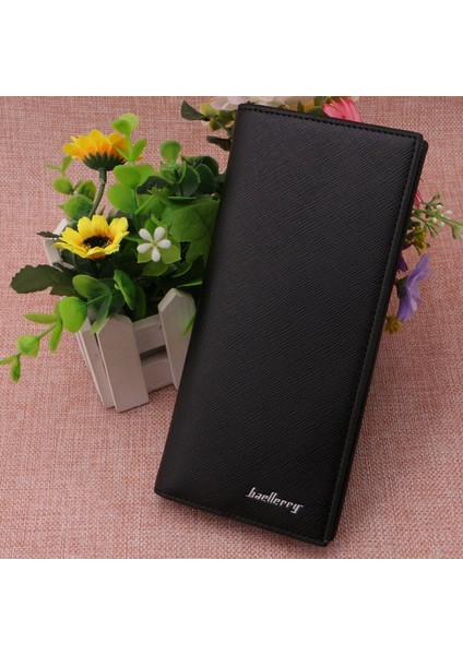 Süper Ince Iş Deri Debriyaj Uzun Cüzdan Bifold Kimlik Kartı Tutucu Erkek Çanta (Yurt Dışından) fiyatları