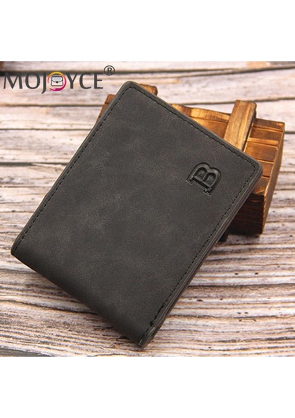 Moda Erkek Harfler Desen Ince Cüzdan Taşınabilir Kabartma Mini Çanta Para Çantası ile Düz Renk Bifold Fermuar Kart Sahibinin (Yurt Dışından) fiyatları