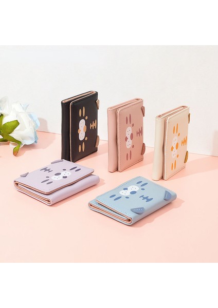 Kadın Küçük Cüzdan Karikatür Kaplan Cüzdan Üç Katlı Pu Çile Bozuk Para Cüzdanı Çoklu Kart Yuvası Kart Tutucu Koruyucu Kapak Kılıf (Yurt Dışından) modelleri