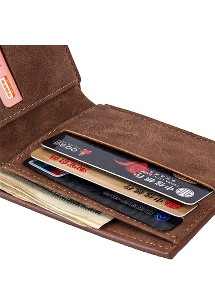 Moda Mini Ince Cüzdan Erkek Para Çanta Para Çantası Fermuar Kısa Erkek Cüzdan Kart Sahibinin Kompakt Para Çantalar (Yurt Dışından) indirimleri